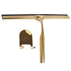 Hyrooy Gold Fensterabzieher mit Wandhalterung