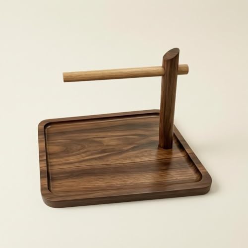 Rangement en bois avec support accrochage et finitions surélevées - 7