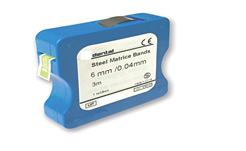 SDent® 2 Rolls Dental Steel Matrice Bands Thickness: 0.025mm, 5mm*3m
