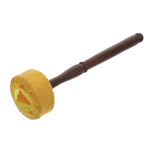 ifundom 1Pc Premium Singing Bowl Mallet Durable Wooden Bowl Stick for Meditation and Yoga Practical Design for Gong and Sound Healing Yellow Color