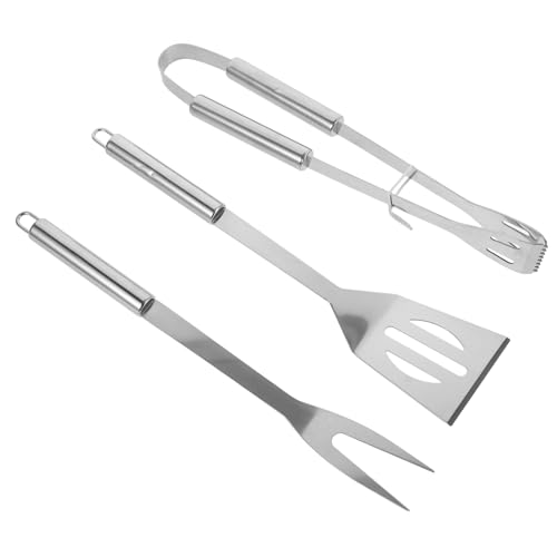 Set de 3 herramientas para parrilla de acero inoxidable NUOBESTY miniatura 1