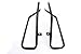 Mutazu 04 & Up Sportster Saddlebag Conversion Brackets Hard Touring Saddlebags