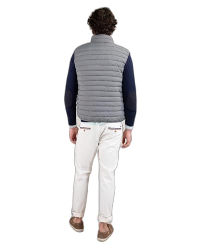 Chaleco acolchado El Ganso gris básico con acabados premium 4