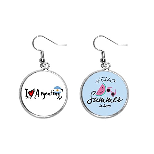 Pendientes de sandía y amor por Argentina para lucir en tus looks de verano