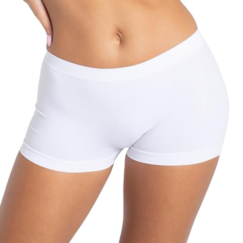 Gatta Short Viki - Culotte féminine de Type Shorts, très Confortable, Douce, Boxer, sous-vêtements à Soufflet antibactérien, avec Un Haut légèrement...