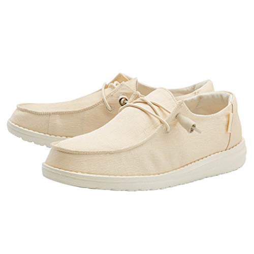Image of HEYDUDE Women's Wendy Chambray | Women's Shoes | Women's Lace Up Loafers | Comfortable & Light-Weight