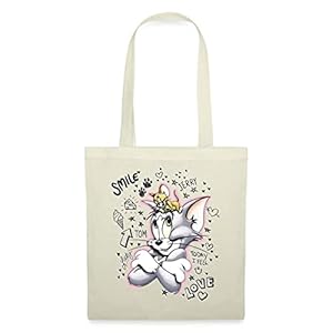 Spreadshirt® Tom En Jerry Vrienden Tekening Tas van stof, nature
