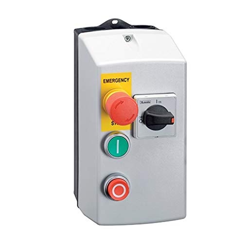 Arrancador directo con interruptor guardamotor de 1,6 a 2,5A y contactor de 9A 400V AC, 10,8 x 17 x 23,8 centímetros, color blanco (Referencia: M2P00911400A6)