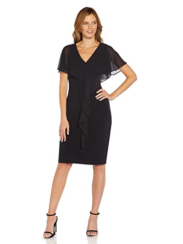 Adrianna Papell Women's Jersey and Chiffon Sheath