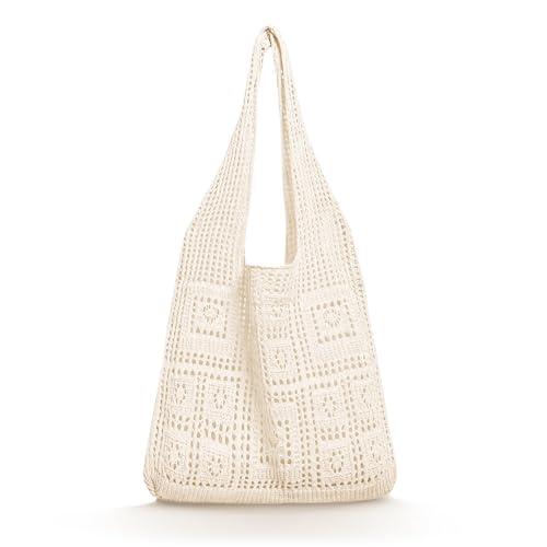 CharmBurst Minimalistische Häkel-Tasche mit...