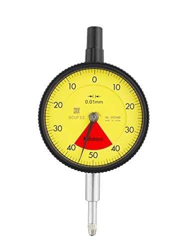 Mitutoyo 2929AB Indicateur de cadran DG 0,01 gamme 0-0,8 mm dos plat