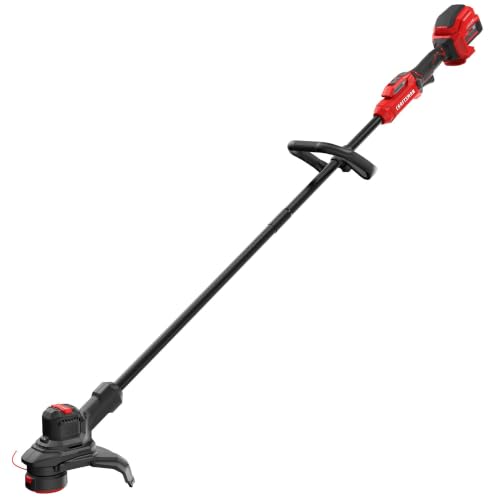 Image of CRAFTSMAN V20 RP Cordless String Trimmer and Lawn Edger Kit, Weed Wacker, Extended Run Time, Brushless High-Output Motor, 13 Inch Deck, 5.0Ah Battery & Charger Included (CMCST930P1)