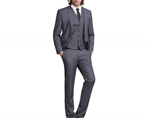Men's Black Notch Lapel Suit | 3-Piece Fashion Tuxedo | Groom Prom Wedding Set3