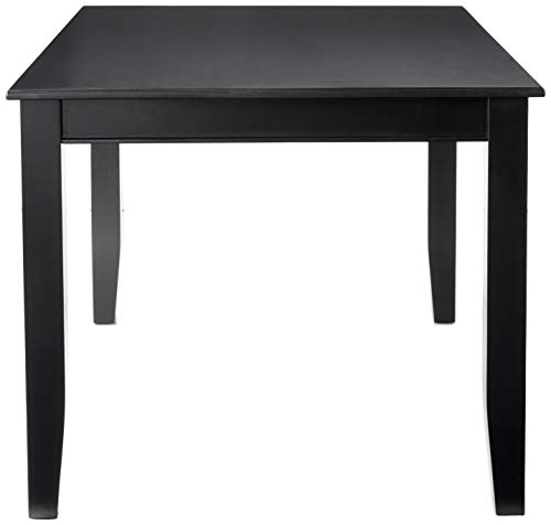 East-West-Furniture-DUT-BLK-T-Dudley-Kitchen-Table-a-Rectangle-Dining-Table-Top-with-Sturdy-Legs-36×60-Inch-Black East West Furniture DUT BLK T Dudley Kitchen Table a Rectangle Dining Table Top with Sturdy Legs 36×60 Inch Black
