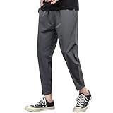 [Topsky] 接触冷感 ズボン メンズ 夏 9分丈 ジョガーパンツ 速乾 アイスシルクパンツ メンズ ストレッチ スウェット ランニング カジュアル テーパード ゴルフ トレーニング アイスしるく 部屋着 夏用ズボン 9部丈