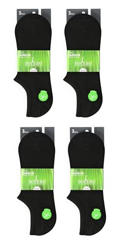 6 Pairs 80% Bamboo No Show Invisible Socks for Men and Women