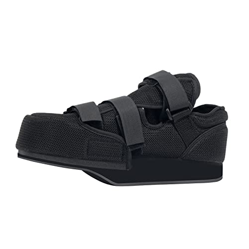 Bota médica para caminar con punta cerrada para pies rotos, soporte ortopédico para pie posterior al juanete para cirugía de dedo del pie martillo (S)