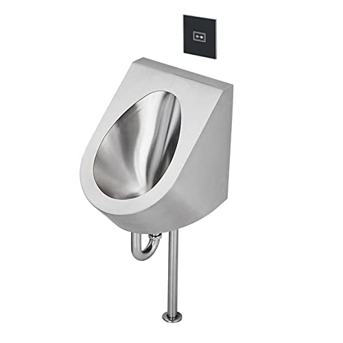 SSRURYWZ Flushing Men's Urinal,304 Stainless Steel Toilet Public Toilet Urinal,Wall-Mounted Automatic Infrared Sensor High-Efficiency Urinal
