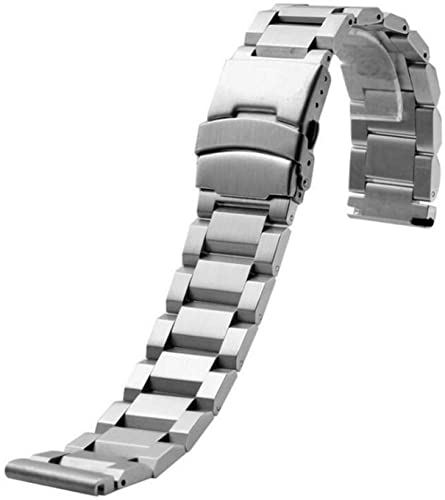 Bracelet de montre en acier inoxydable noir argent or 18mm 22mm 24mm