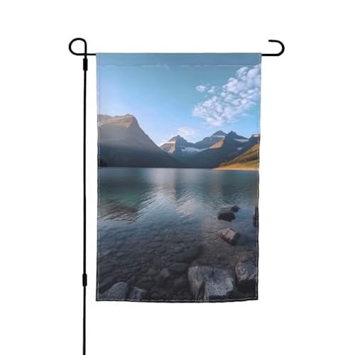 (Glacier National Park) 12x18 Inch Double Sided Garden Flag Outdoor