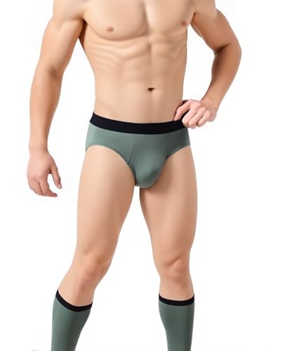 Mens Flex Fit Tagless Bikini underwear,Comfortable、Breathable & Dyed five single colors3