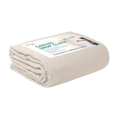 Avalon Home Lona de tela de lona – Tela de lona de calidad premium – Pintores multiusos para interiores y exteriores (4 x 15)