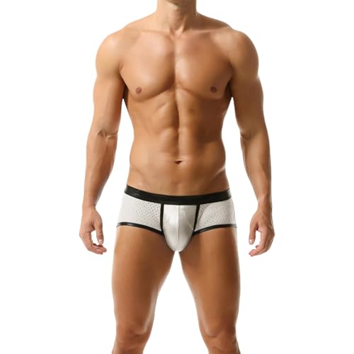 Genérico Calzoncillos Algodon,Calzoncillos Cortos Deportivos para Hombre con diseño Frontal Malla Transpirable Que realza glúteos Tiro bajo y Estilo