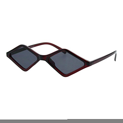 Skinny Diamond Shape Sunglasses Womens Trendy Fashion Eyewear UV 4002