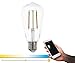 Produktbild EGLO connect LED E27 Lampe, Smart Home Vintage Glühbirne klar, 6 Watt (entspricht 60 Watt), 806 Lumen, E27 LED dimmbar, Farbtemperatur einstellbar, LED Leuchtmittel ST64, Ø 6,4 cm, 12577