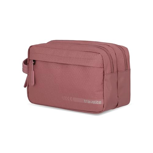 travelite Handgepäck Kosmetiktasche Gepäck Serie Kick Off: Praktische Kulturtasche für Urlaub und Sport 26 cm 5 Liter Rosé