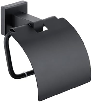 Matte Black Double Towel Bars Rack Cup Holder Towel Hanger Hook Stainless Steel Bathroom Accessories Paper Holder Toilet Brush,2 PCS Robe Hook