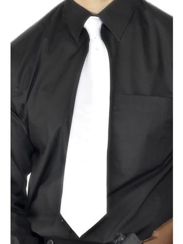 Smiffys - Cravate DELUXE GANGSTER - Homme (Taille unique) (Blanc)