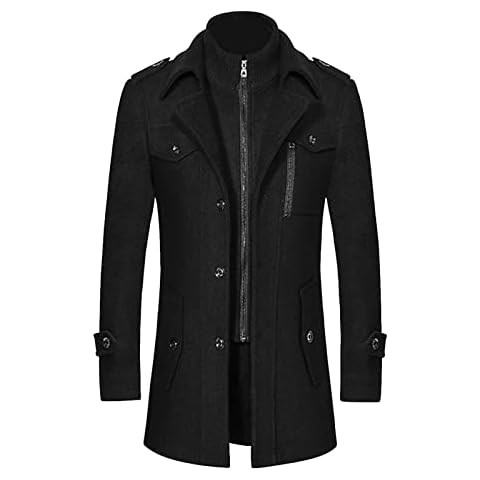 Manteau long en laine KINKOCCL Cover