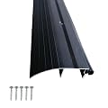 CBW KC Hardware 3-5/16 in. X 1 in. High Profile Aluminum and Vinyl Outswing Door Threshold Strip for Exterior Doors and Doorways - 36 Inch, Black, KCS-012224