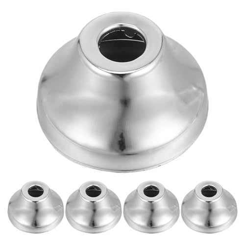 WOONEKY 5 Piezas De Brida Decorativa Para Bañera Conector De Tubería De Agua De Acero Inoxidable Accesorios De Instalación Para Urinario Cubiertas De Brida Cónicas De Acero Inoxidable