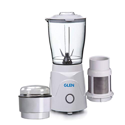 Image of GLEN Polycarbonate Mini Blender Plus Grinder 4045 N Bg, 350 Watt, White