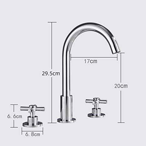 Mitigeur rétro à 3 trous pour eau chaude et froide - 4