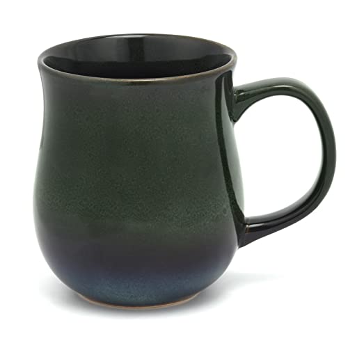 Mug grande cerámico 600 ml verde con asa miniatura 1