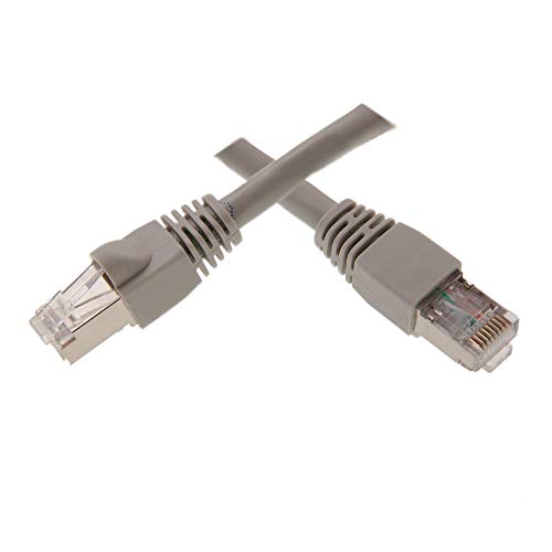Cable de Red STP Cat6 de 7 pies Gris con Conectores RJ45 miniatura 1