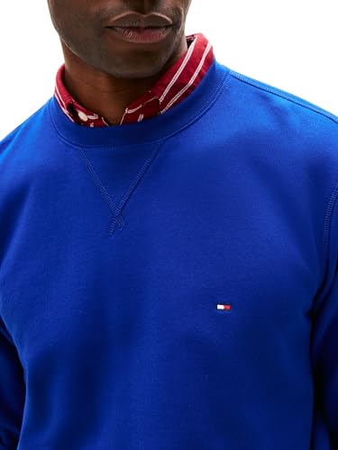 Tommy Hilfiger Herren Sweatshirt Seasonal Fleece mit Rundhalsausschnitt, Blau (Wedge Blue), XXL – Ansicht 3