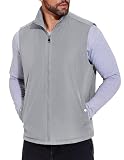 COOFANDY Men's Casual Outerwear Vest Lightweight Full-Zip Sleeveless Jacket Outdoor Hiking Travel Golf Vest with Pockets