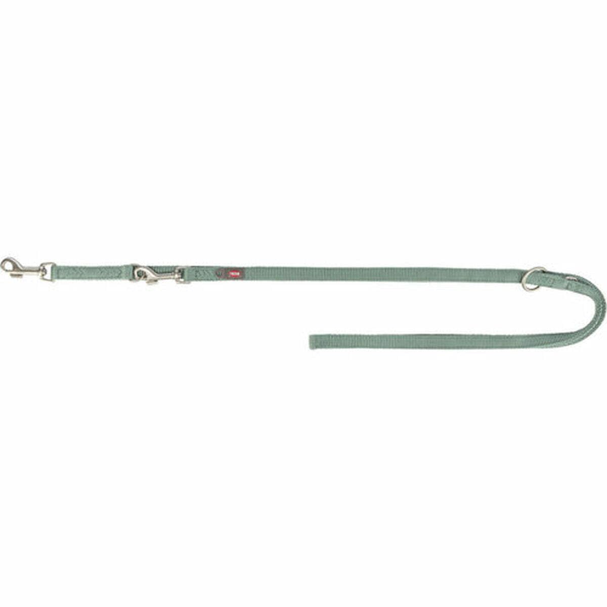 TRIXIE Premium Extension Lead, L-XL, 78.7 in/1.0 in in sage double-layer dog lead, triple adjustable, non-slip - Image 4