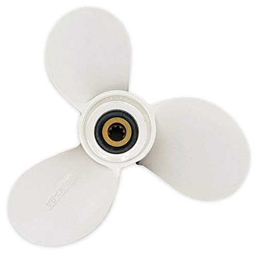 KingBra - Hélice de aleación de aluminio para motor de barco 7 1/2 x 8 BA de repuesto compatible con Yamaha 4hp 5hp 6hp 6E0-45941-01-00 Cover