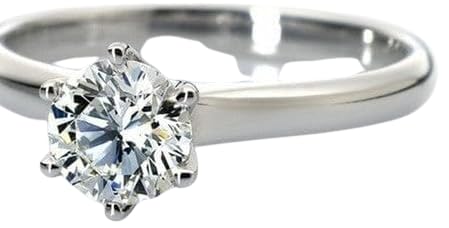 Moissanite Ring 0.5 Carat Moissanite Diamond Ring VVS1 Clarity Mo...