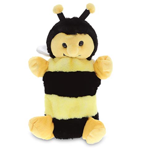 DolliBu Honeybee Plush Hand Puppet for Kids - Soft Furry Stuffed Animal Hand Puppet Toy for Puppet Show Games Puppet Theaters for Kids, Adult Cute Puppets Educational Toy to Teach Children & Toddlers