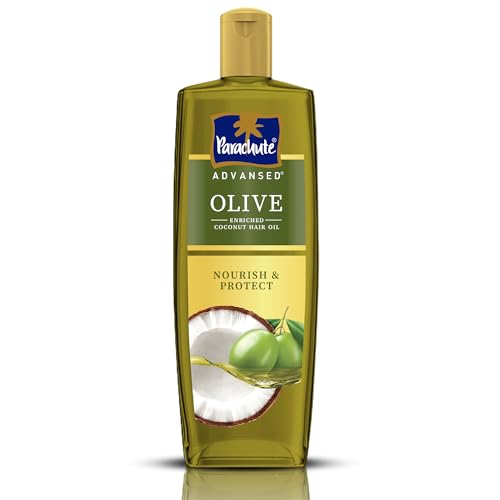 Parachute Advansed Olive Enriched Coconut Hair Oil for Stronger Nourished Hair | 300ml | Ultimate nourishment with Olive | Coconut for strengthening |