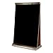 Produktbild Cristal Tischaufsteller Werbetafel Preisschild Kreidetafel Karte Kreide Tafel Holz TS2B A5
