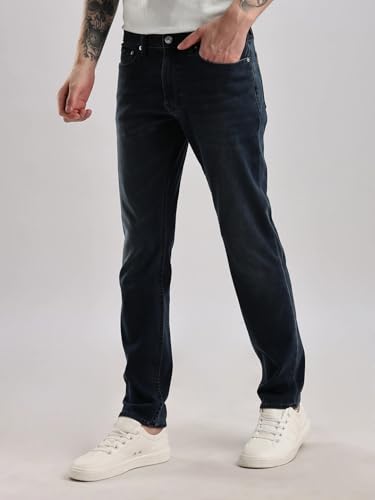 Image of Slim Fit Mid Rise Jeans