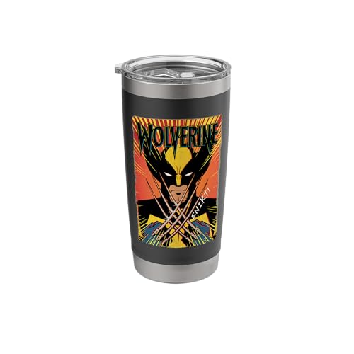 Marvel Studios X-Men '97 Wolverine Claws Snikt Retro Vintage Stainless Steel Insulated Tumbler