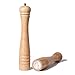 DeroTeno Molinillo de Pimienta y Sal. Molinillo de cerámica Duro y Ajustable. Madera de Caucho, Altura de 30 cm